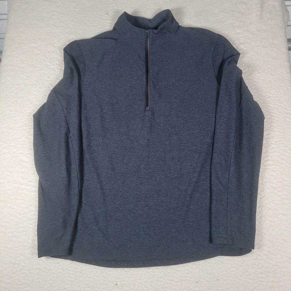 Lululemon Surge Warm 1/2 Zip Pullover Mens Size L Heathered Blue Activewear